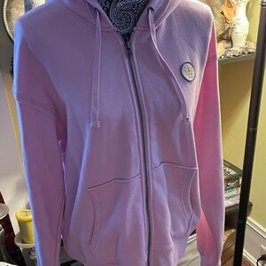 Hurley Pink Hoodie with Butterfly Patch